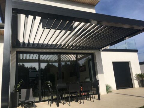 Pergola à lames orientables électriques 5000 Ondres (40)