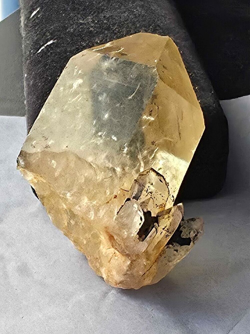 Monocristal Citrine Naturelle du Congo 88g-Pierre de Collection 