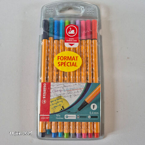 Fineliner feutres STABILO point 88 Office Fin tui 10 pices 5 Saumur (49)