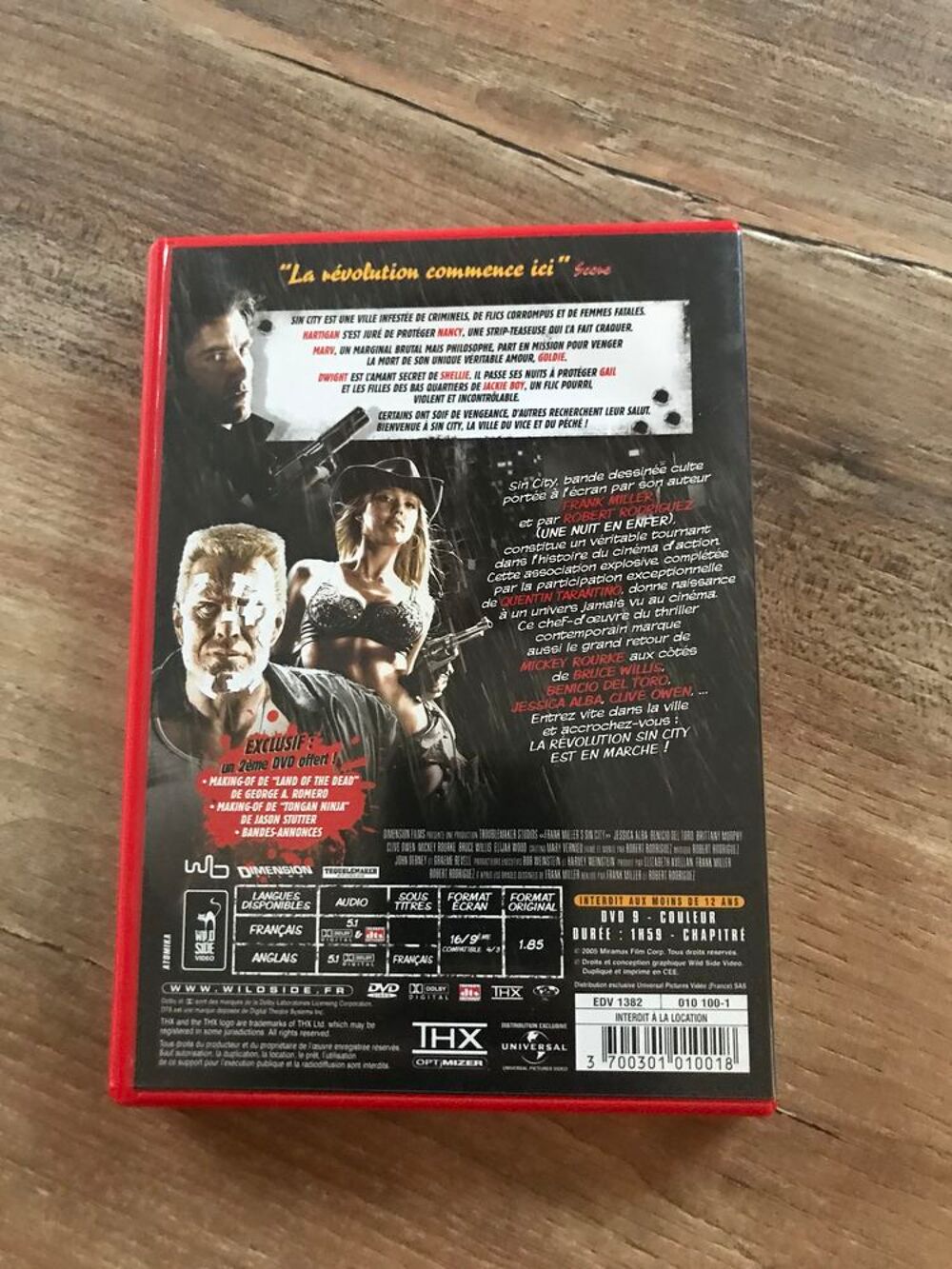 DVD " Sin city " DVD et blu-ray