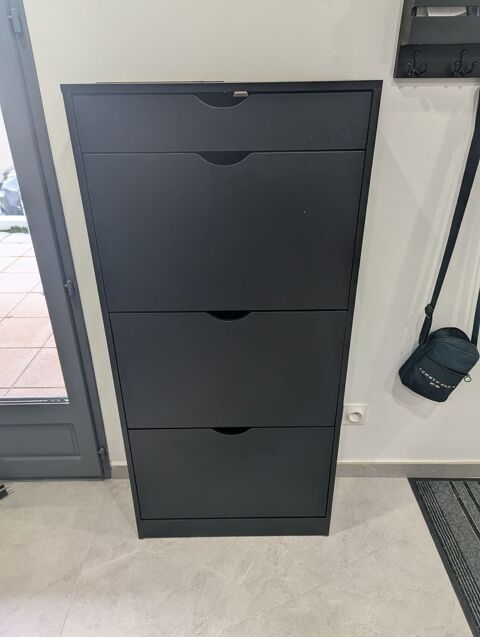 Meuble � chaussures mural noir 3 abattants 40 Feyzin (69)