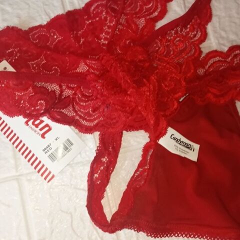 Slip dentelle rouge pour Homme mod�le lace de la marque Cand 0 Lyon 9 (69)