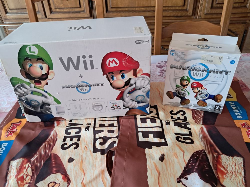 Lot Console WII Mario Kart vintage jeu vid&eacute;o loisirs collect Consoles et jeux vidéos