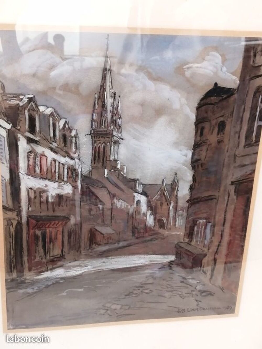 Tableau Aquarelle Loustaunau Décoration