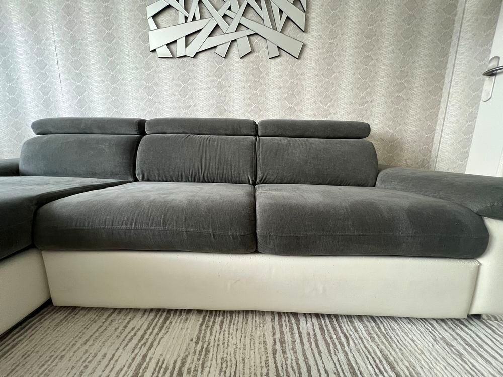 Canap&eacute; d'angle ALINEA convertible avec coffre Meubles