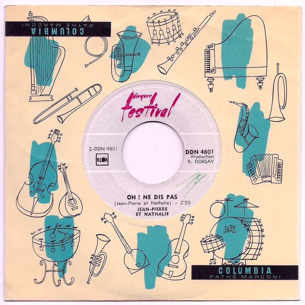 JEAN-PIERRE ET NATHALIE -45t JUKE-BOX- HEY PAULA -Fr.BIEM 63 CD et vinyles