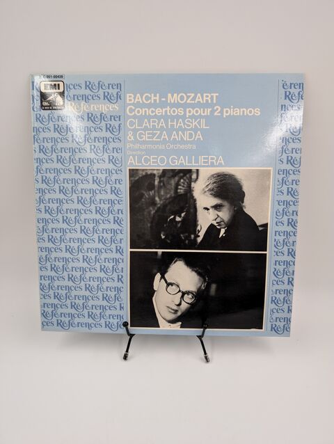 Vinyle 33 tours Bach-Mozart Concertos pour 2 Pianos 5 Vulbens (74)