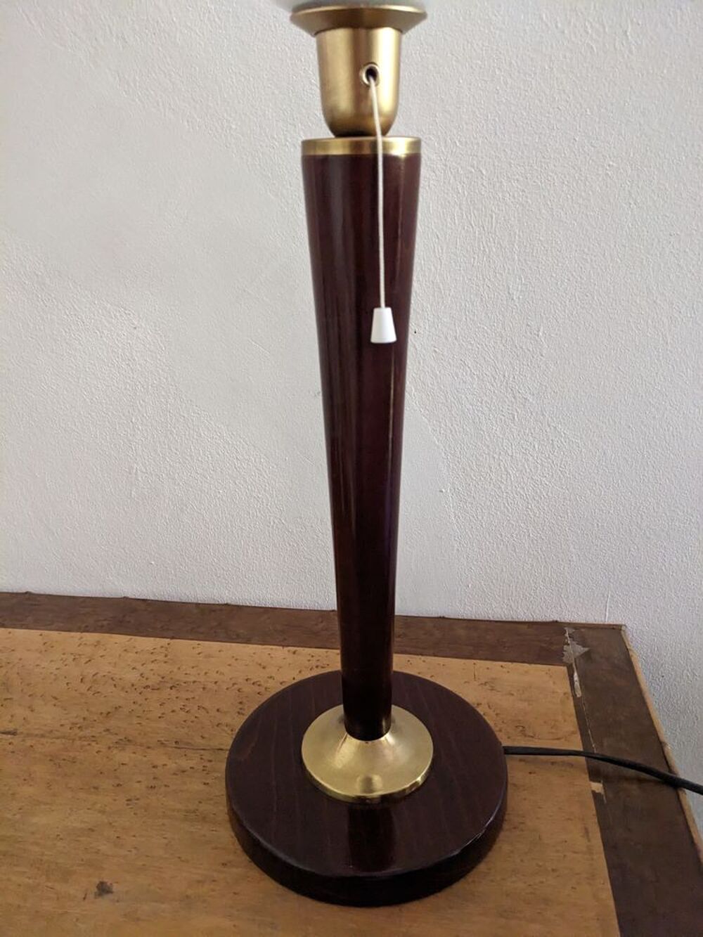 JOLIE LAMPE de bureau STYLE MAZDA UNILUX couleur noyer ou au Décoration