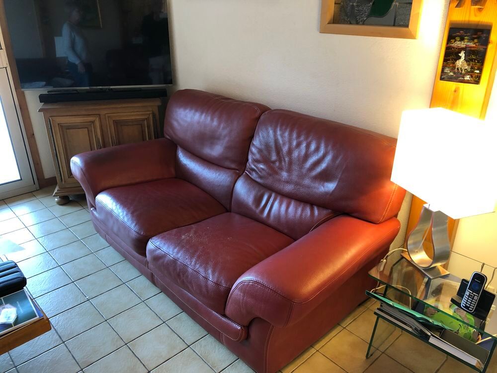 Salon cuir buffles Meubles