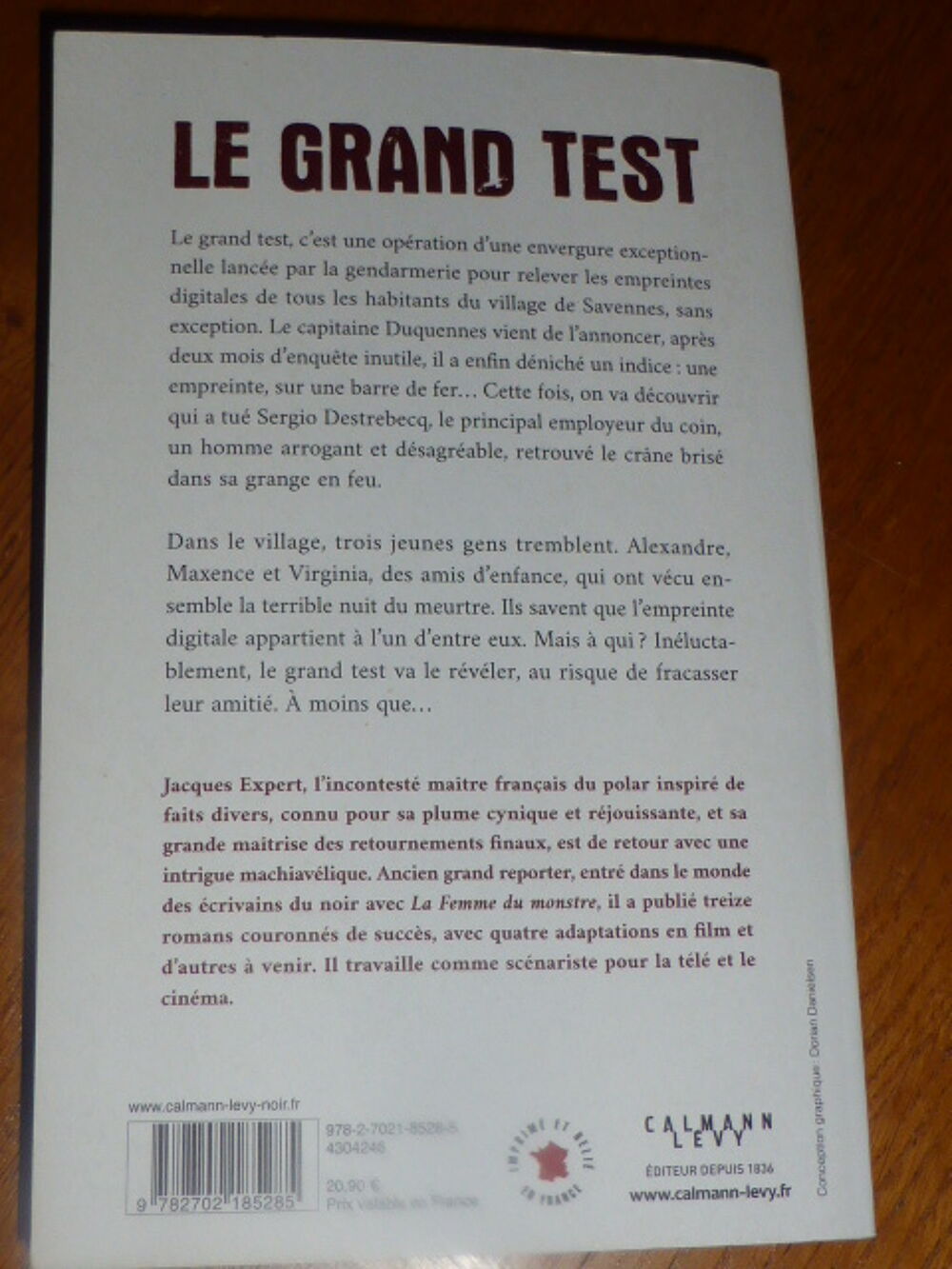 Le grand test Jacques Expert Livres et BD