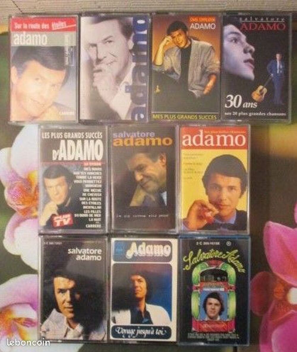 Cassettes audio Adamo CD et vinyles