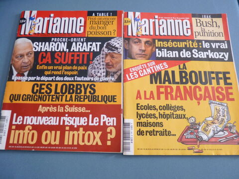 2 magazines revues marianne actualite TBE  1 Brienne-le-Château (10)