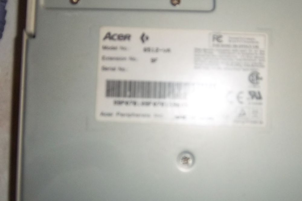 Clavier Acer model n&deg; 6512-VA Matériel informatique