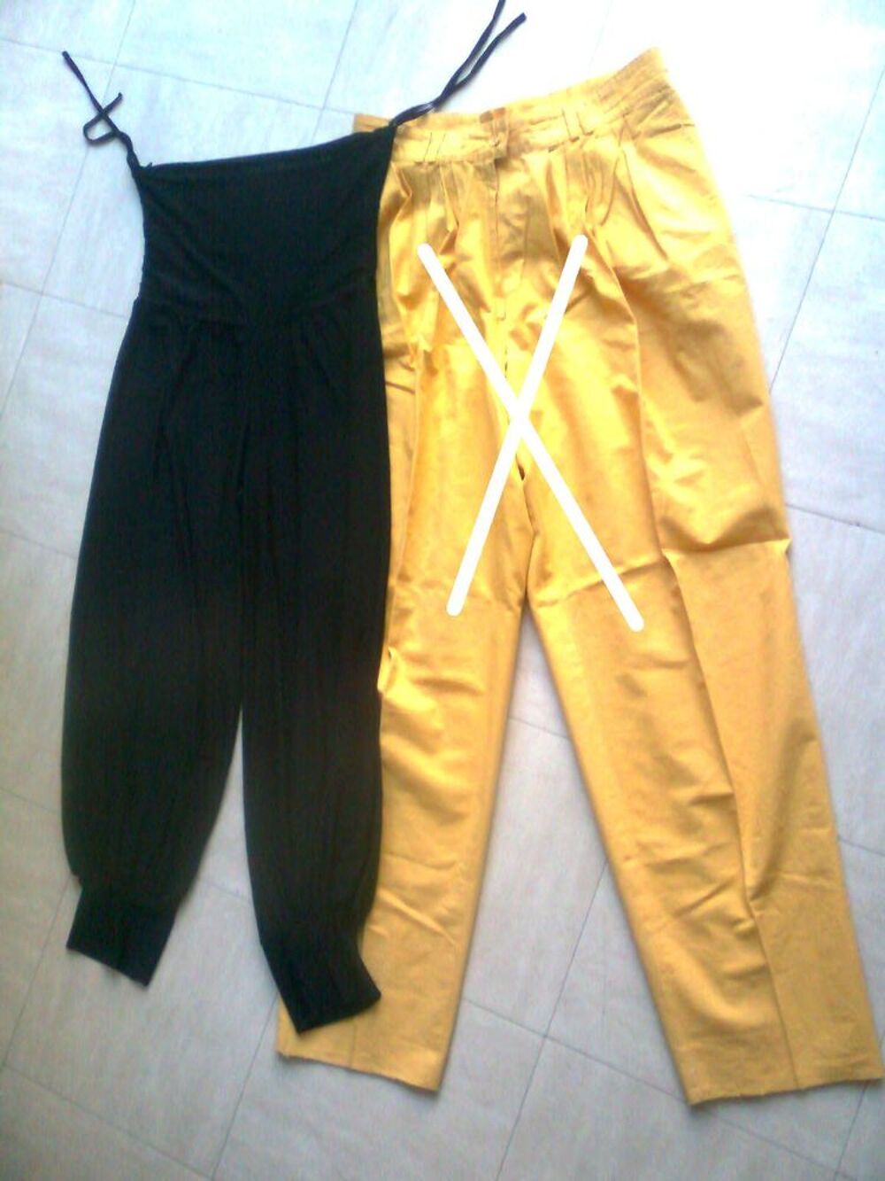 PANTALON noir - 36/38 - VESTE 40 - zoe Vêtements