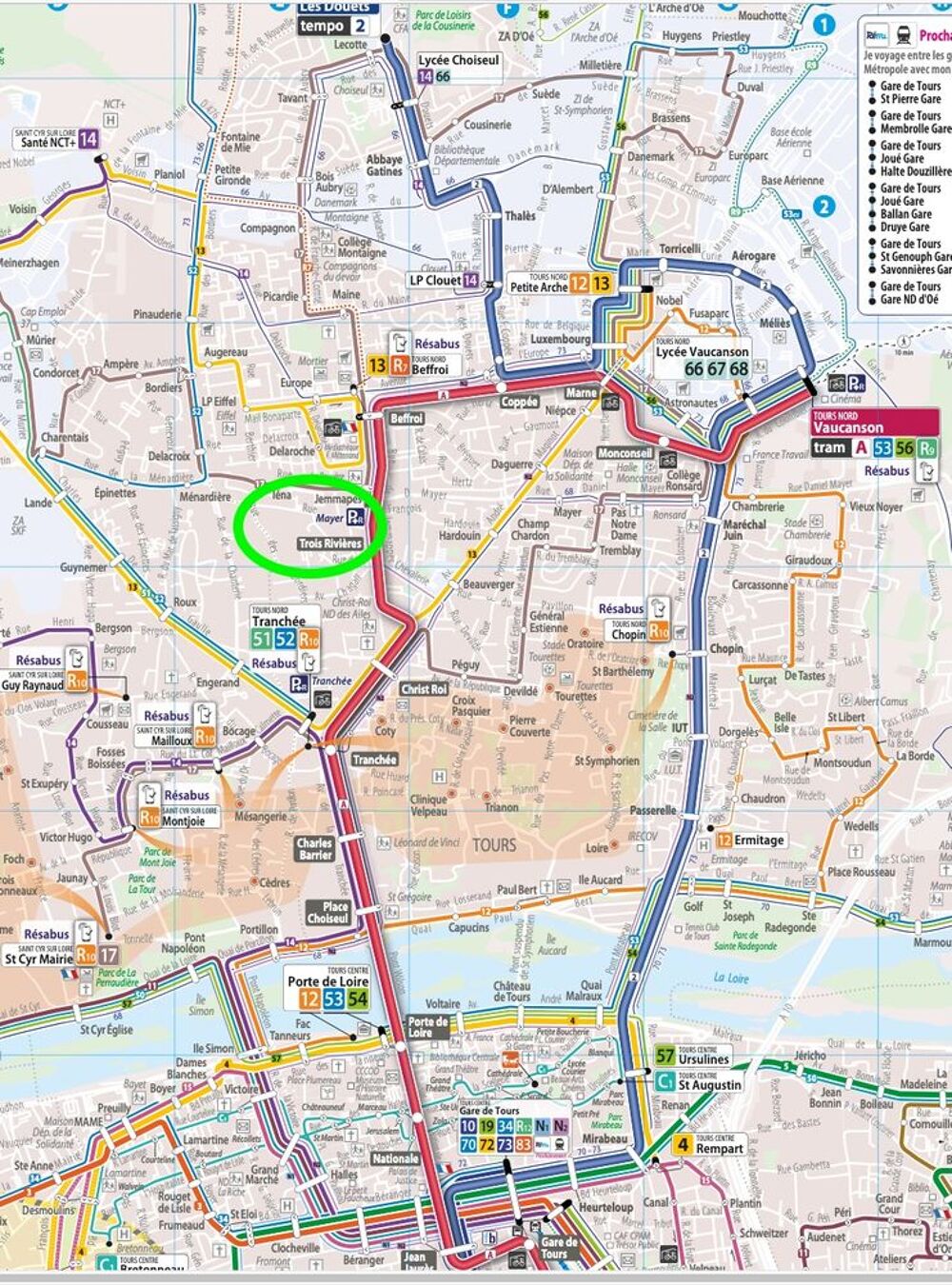Vente Appartement F3 rénové avec parkings, cave, espaces verts, proche tram Tours