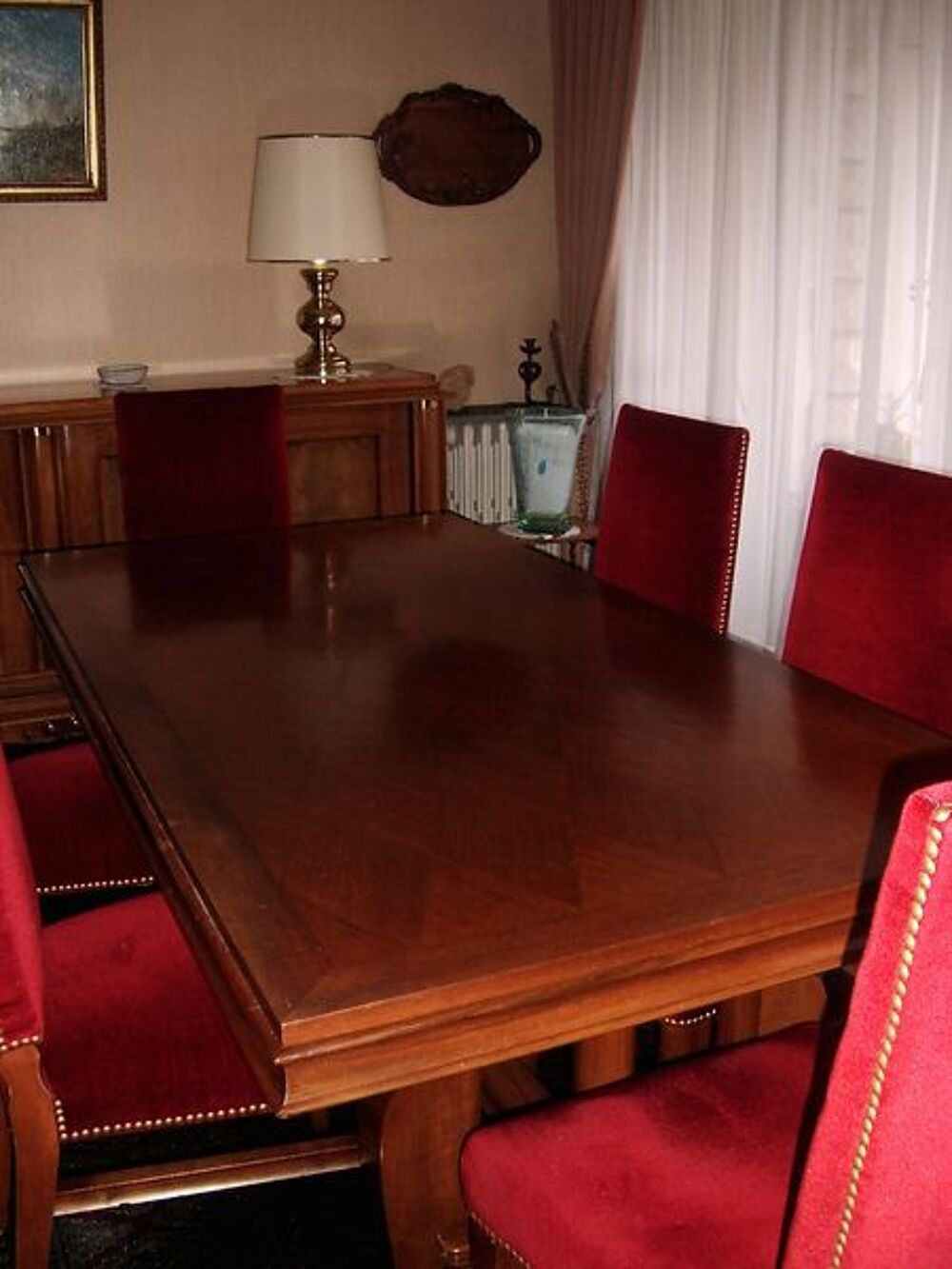 TABLE EN NOYER MASSIF (1950) Meubles