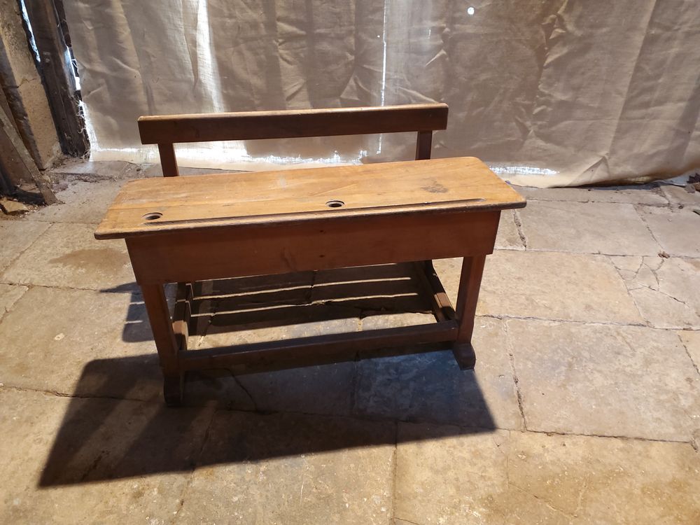 Bureau d'&eacute;cole ancien Mobilier enfants