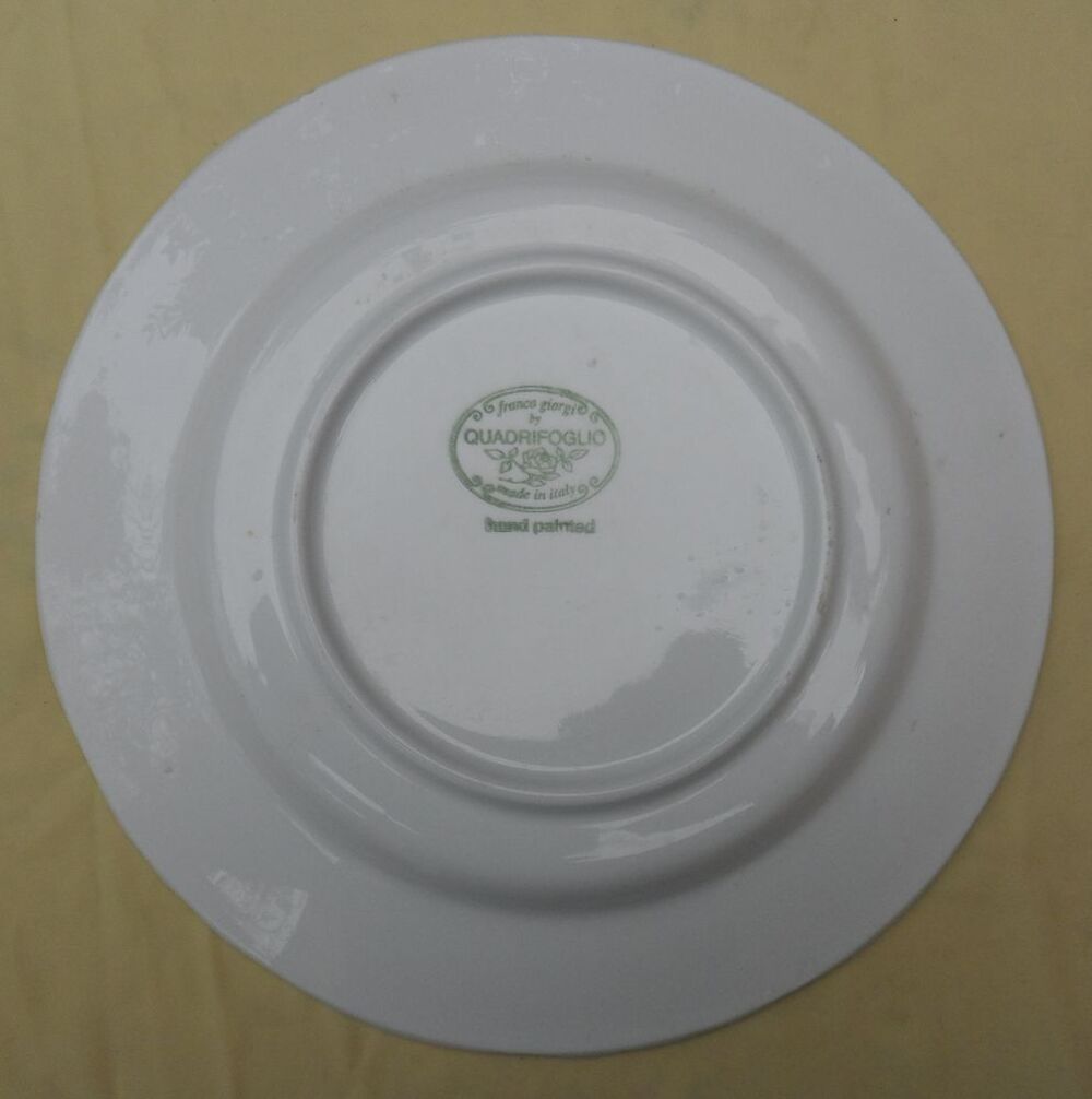 Assiette Italienne Franco Giorgi by Quadrifoglio peint main Décoration