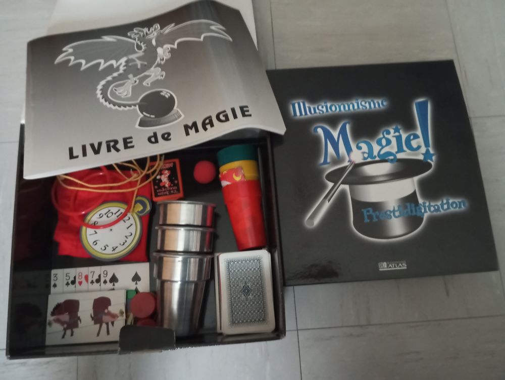 Coffret illusionnisme magie prestidigitation atlas fiches + Jeux / jouets