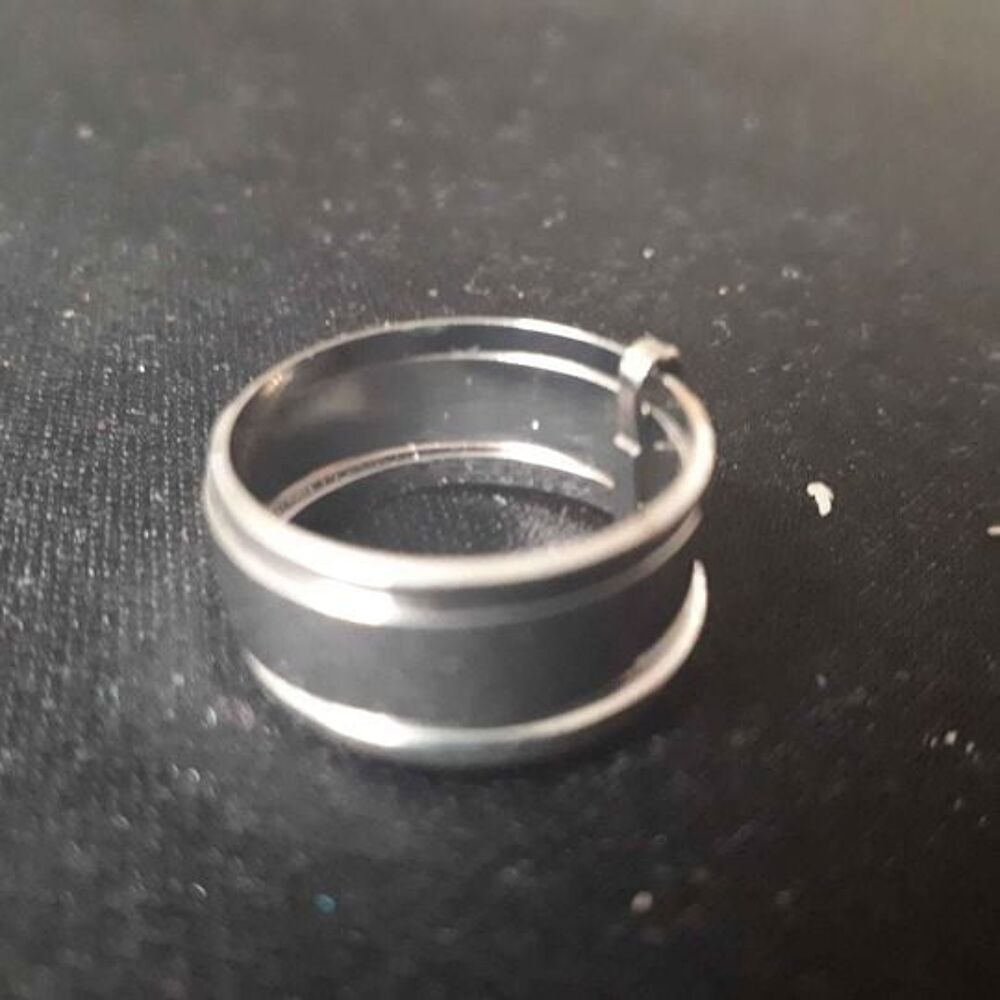 Bague 3 anneaux argent&eacute; Bijoux et montres