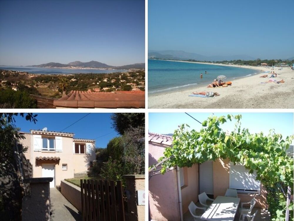   Petite villa climatise belle vue mer  2km plage Porticcio Vacances  / Offres de location 