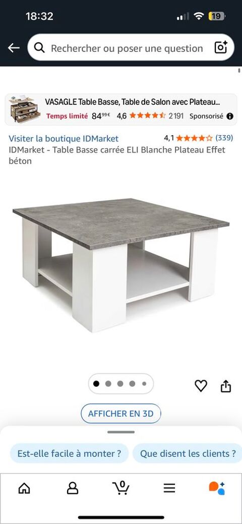 table basse Sainte-Anne-sur-Brivet (44)
