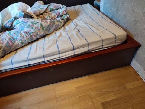 Lit 2 places bois type futon avec support rehausseur 80 Prades-le-Lez (34)