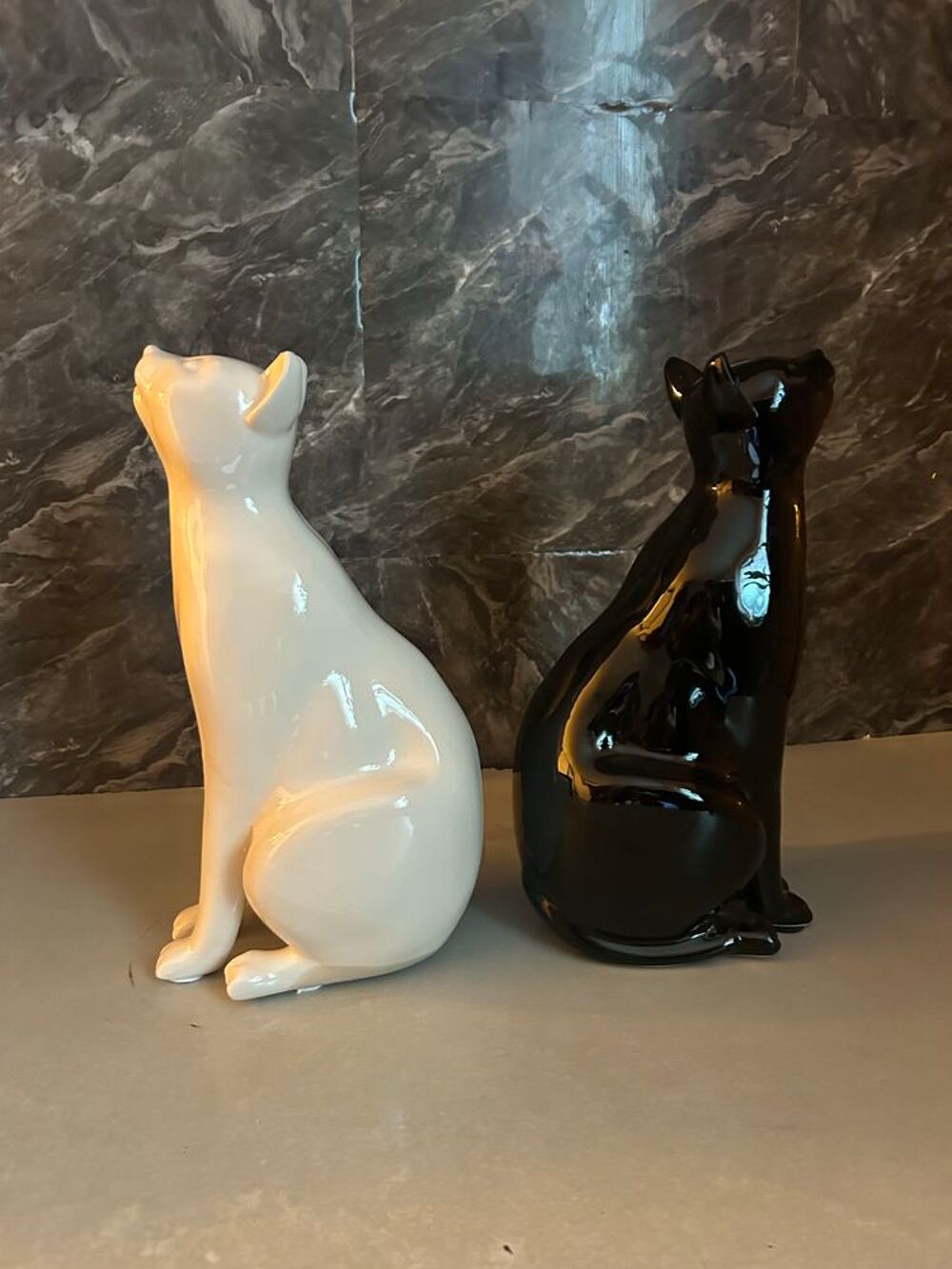 chat porcelaine, Black and White 