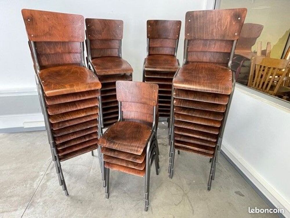  Chaises &eacute;cole vintage LIVRAISON POSSIBLE Meubles