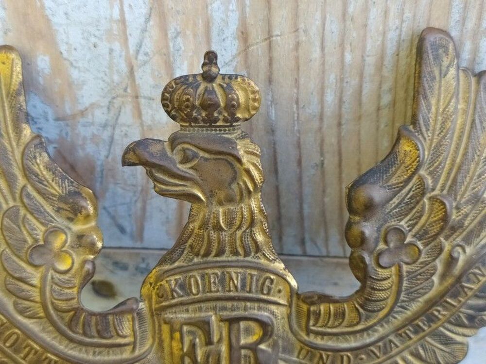 Aigle Insigne Plaque de casque Allemand 14-18 WW1 