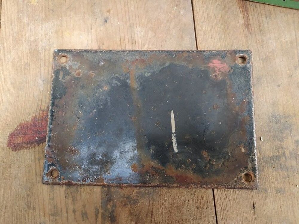 Ancienne Plaque &Eacute;maill&eacute;e Num&eacute;ro de Maison 86 Décoration