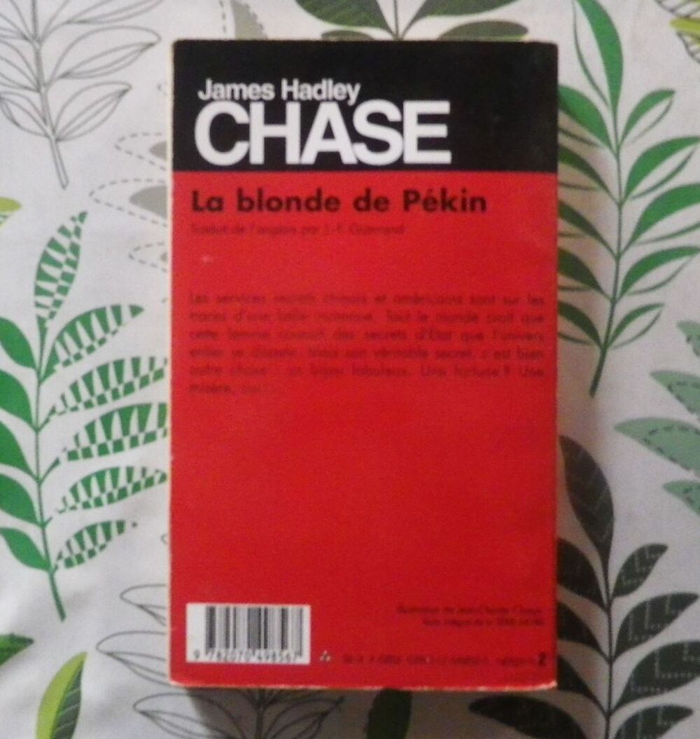 LA BLONDE DE PEKIN N&deg;48 de James Hadley CHASE Ed. Gallimard Livres et BD