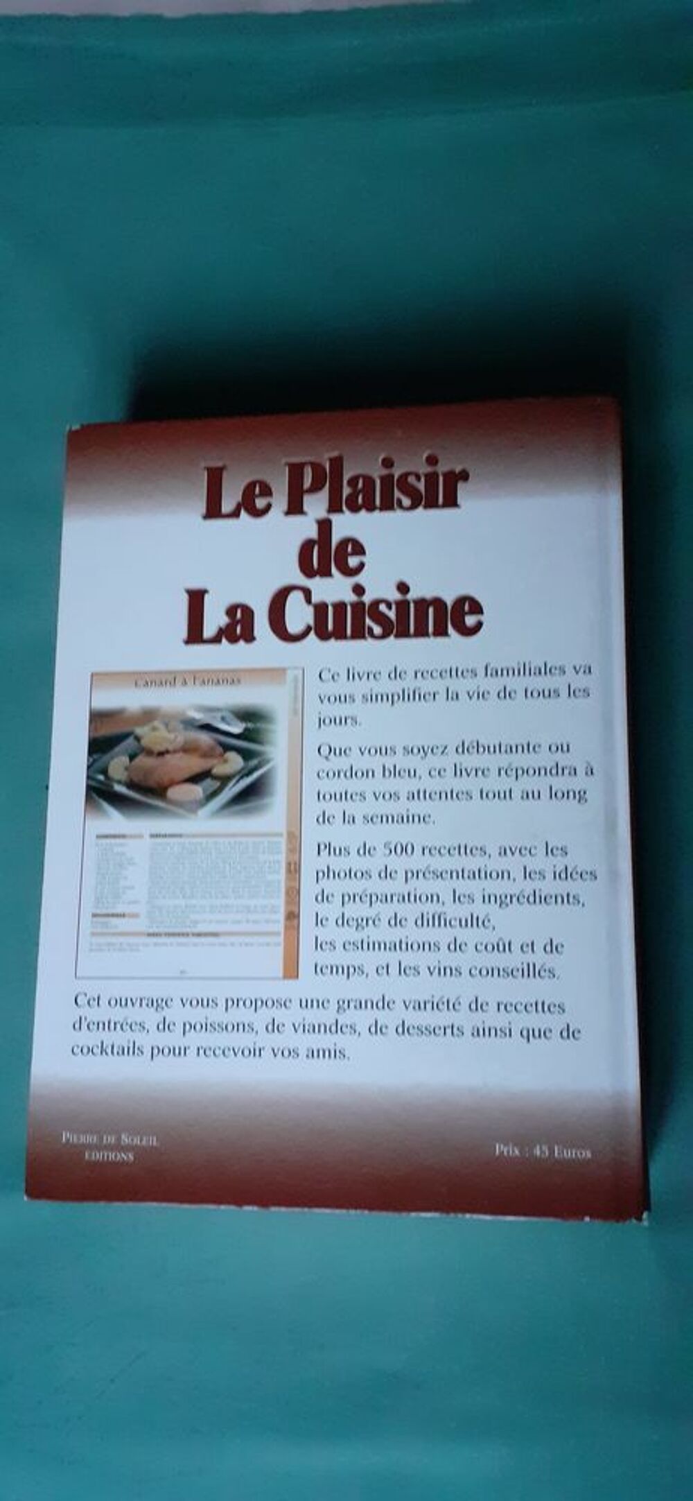 Livre Le plaisir de la cuisine Livres et BD