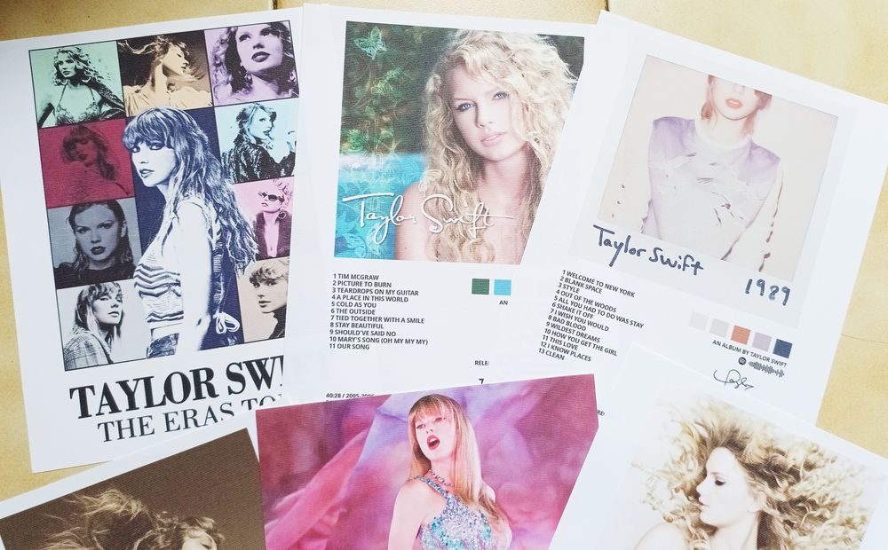 Lot de 8 posters canvas Taylor Swift Eras Tour 