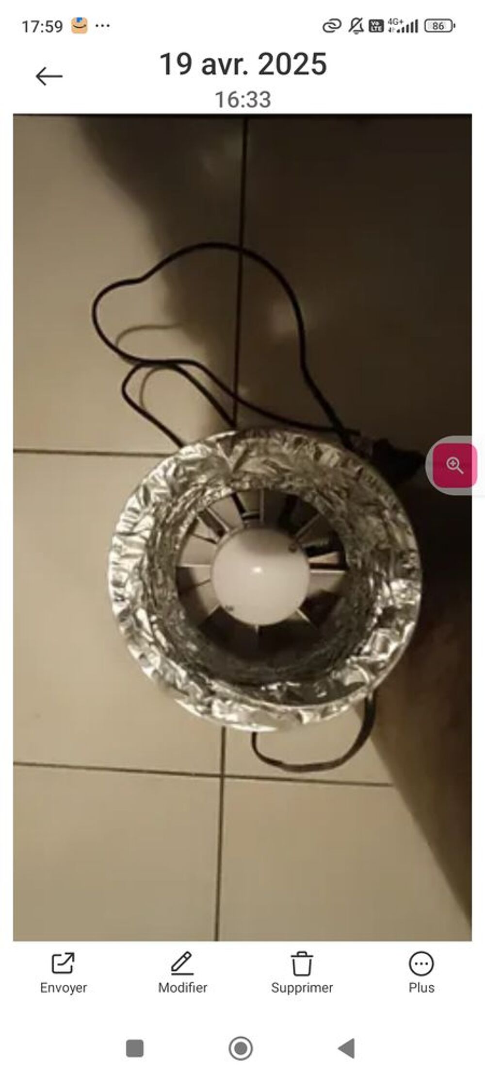 Filtre &agrave; charbon plus extracteur d'air Bricolage