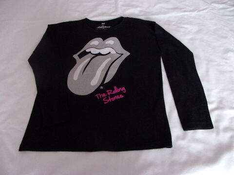 Tee-shirt noir Rolling Stones 4 Cannes (06)