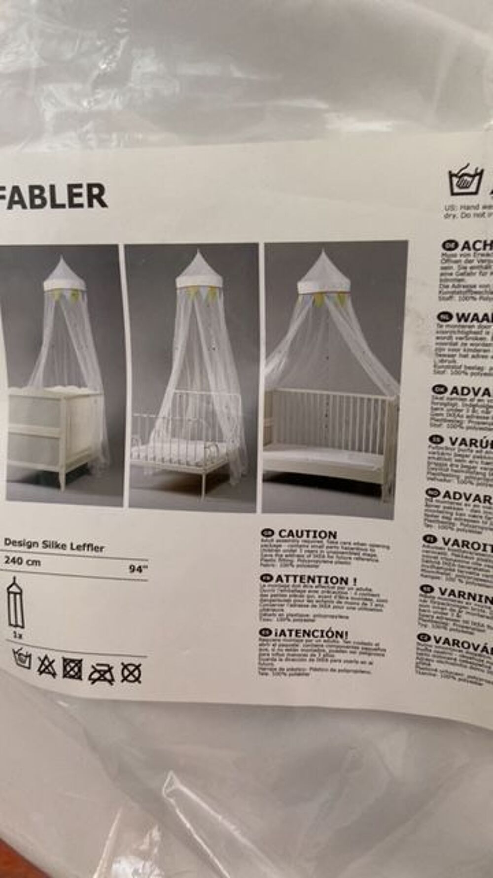 Chaise b&eacute;b&eacute; Ikea &amp; moustiquaire Mobilier enfants