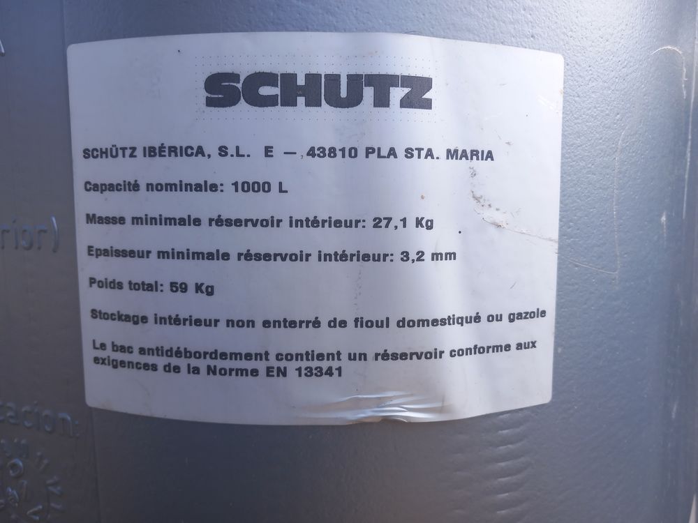 cuve &agrave; fuel Bricolage