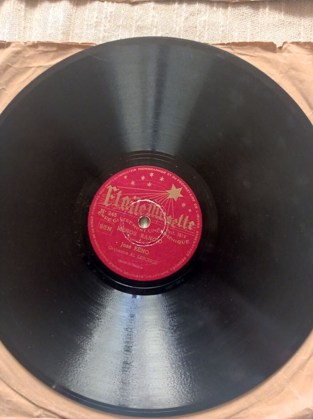 DISQUES VINYL 78 TOURS X 4 Audio et hifi