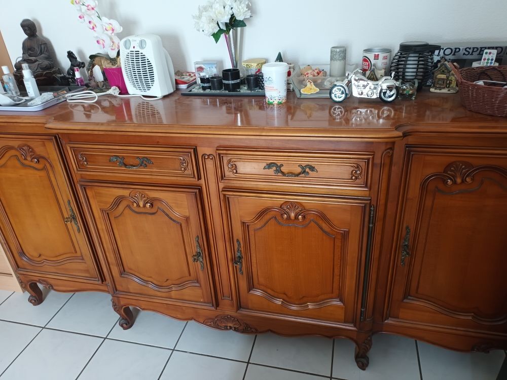 meuble merisier bon eta beaucoup de rangement dimension 2 30x107 cm Meubles