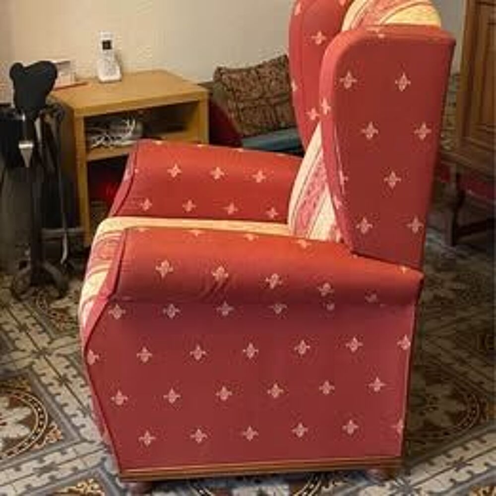 &agrave; donner Fauteuil relax tissu orange Meubles