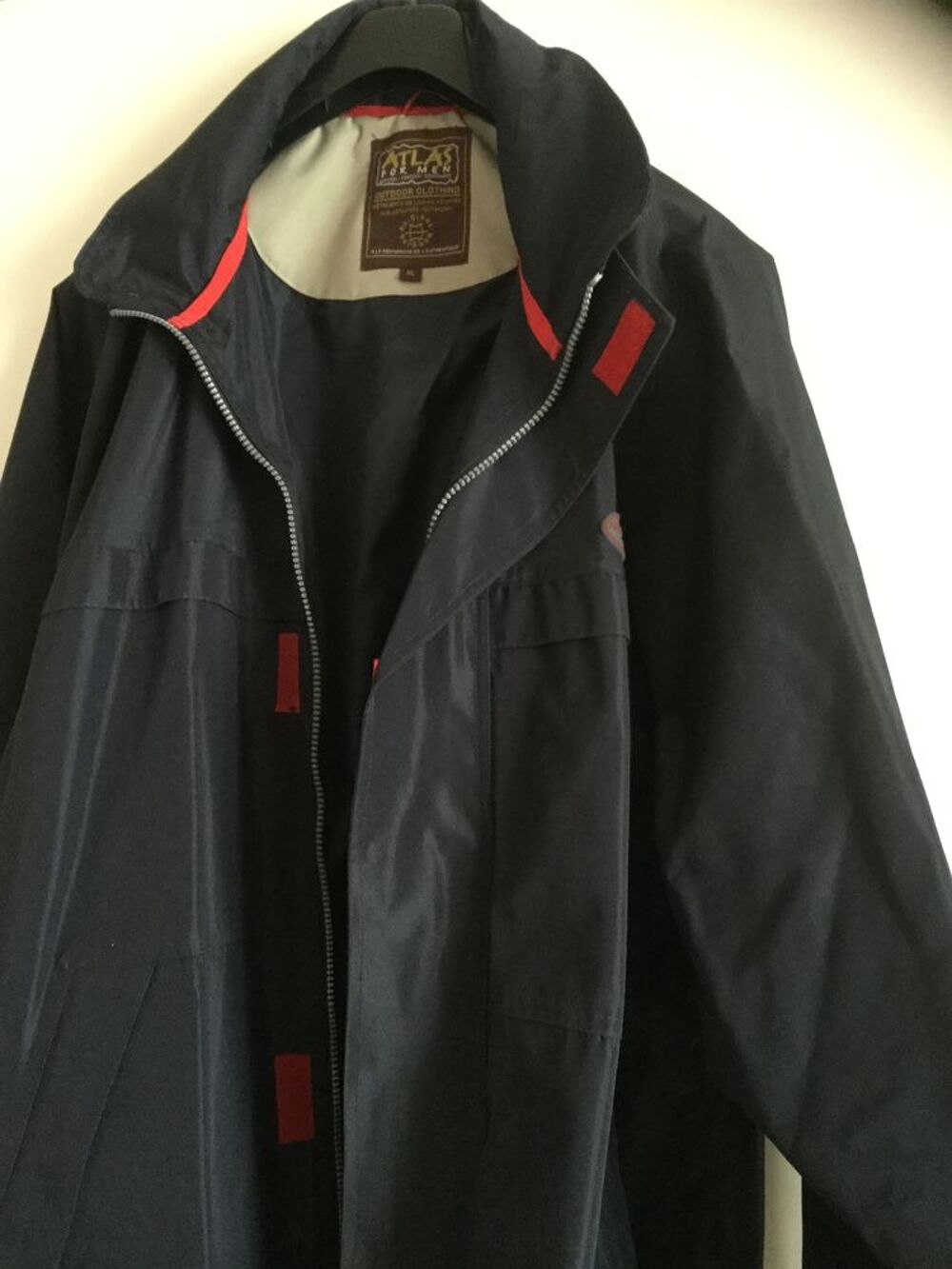 Parka noire homme avec capuche Atlas for Men taille XL Vêtements