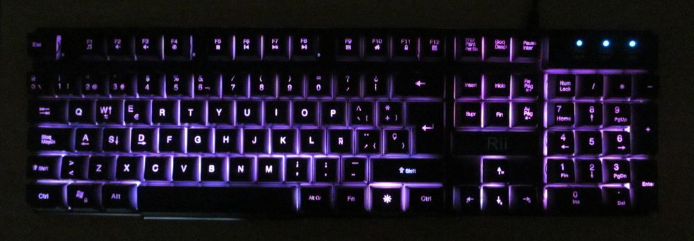 Clavier RII (Espagne) LED/DEL Matériel informatique