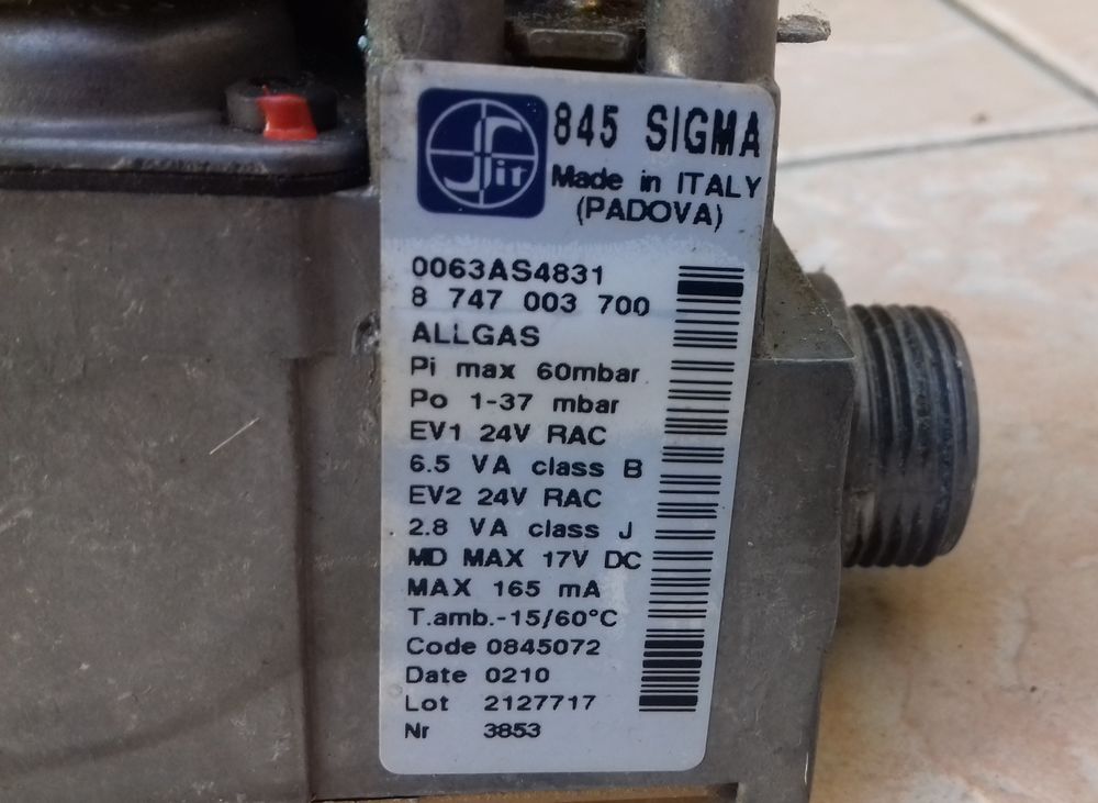 s&eacute;curit&eacute; gaz SIGMA chaudi&egrave;re ELM Bricolage