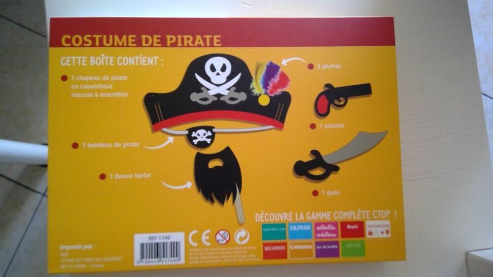 COSTUME PIRATE / PRINCESSE A ASSEMBLER Jeux / jouets