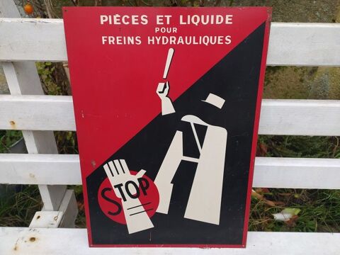 Ancienne Plaque T�le Publicitaire Citro�n Automobile 1 Loches (37)