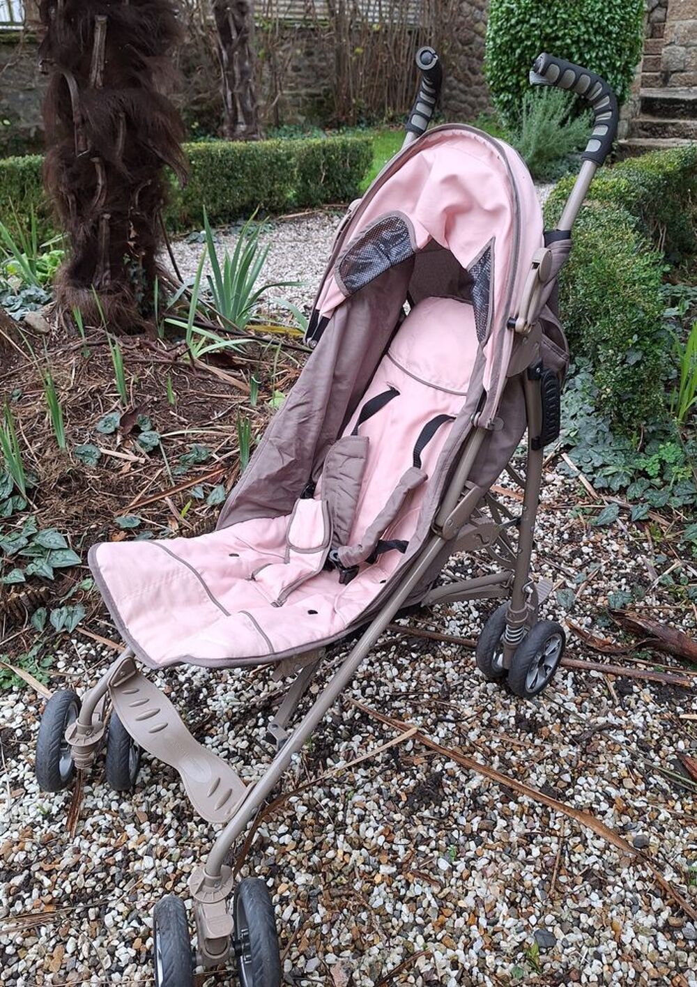 Poussette Canne Rose Puériculture