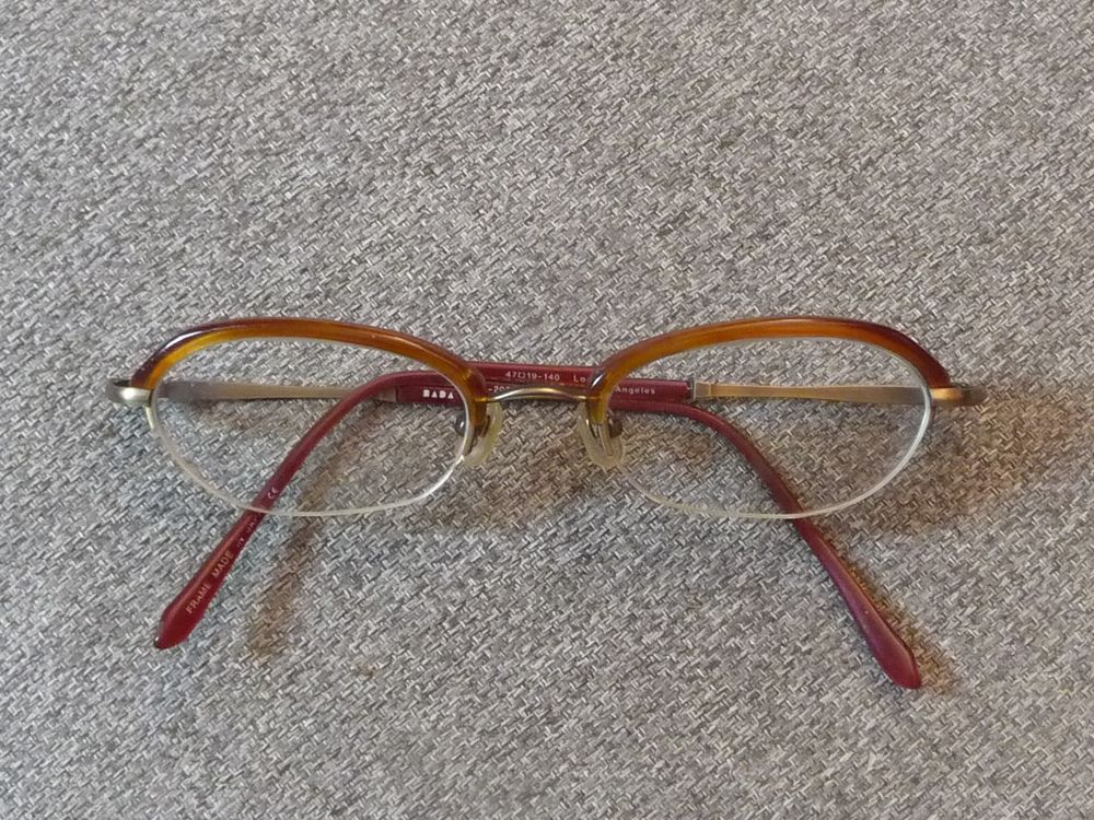 Monture/ Lunette de Vue Combin&eacute; M&eacute;tal Plastique Marron-Bada Bijoux et montres