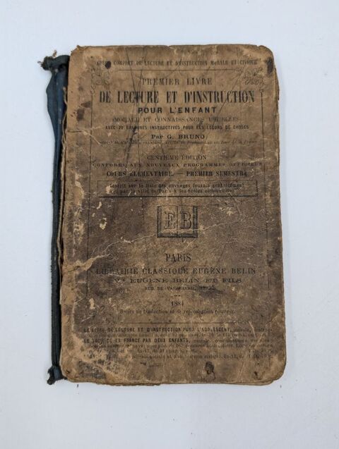 Livre ancien Premier livre de Lecture et d'Instruction 1884 7 Vulbens (74)