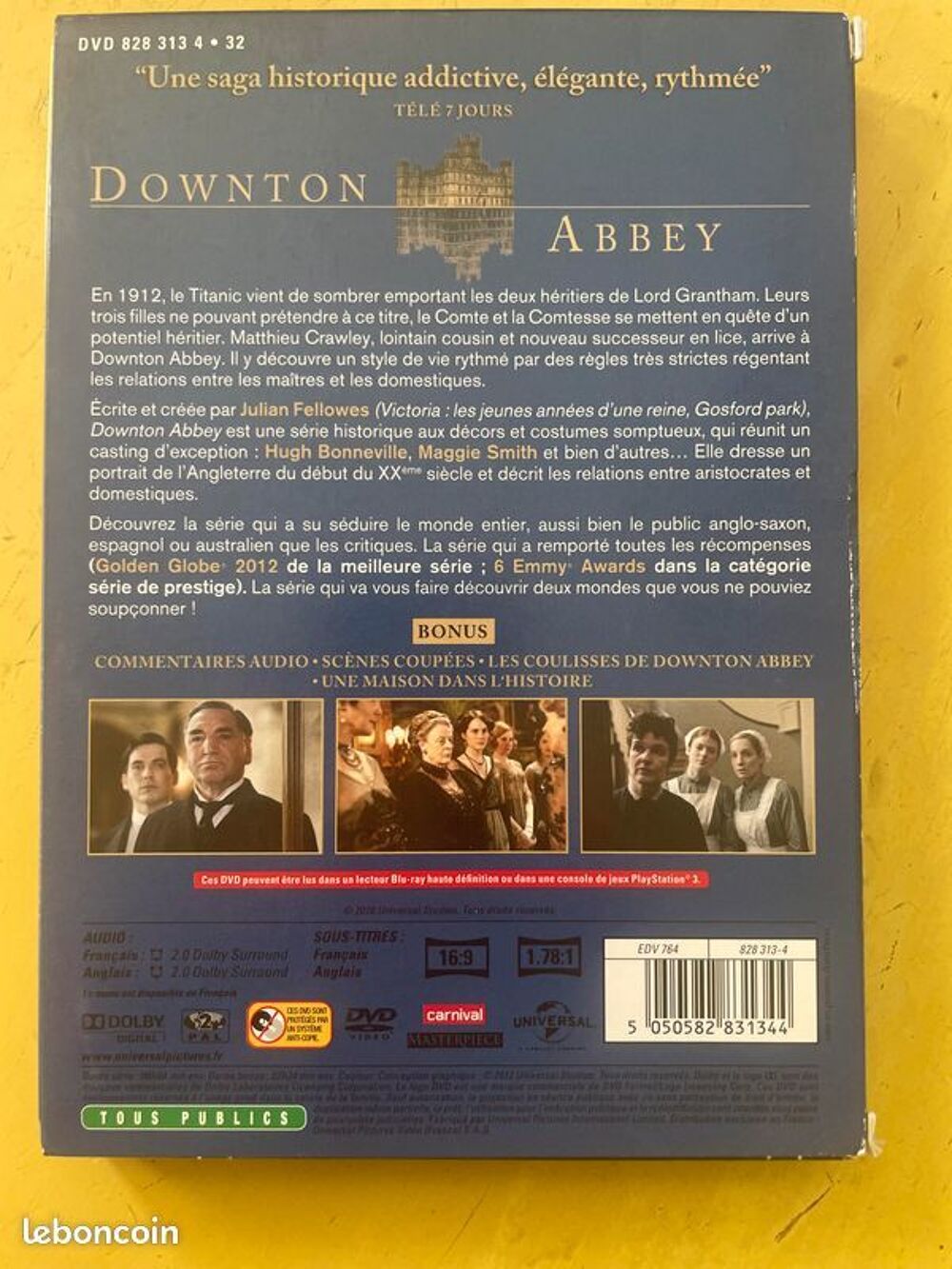 DVD coffret DOWNTON ABBEY SAISON 1 avec 3 dvd DVD et blu-ray